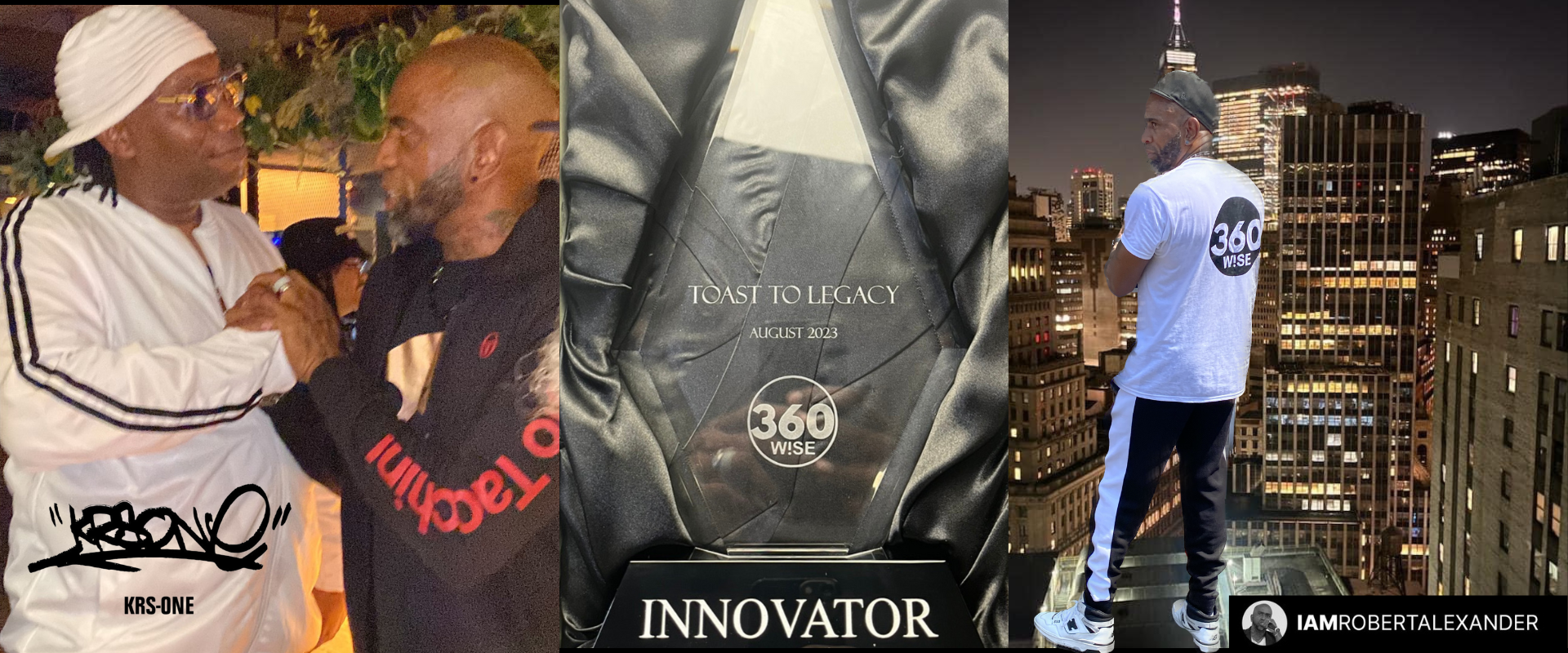 Toast To Legacy Innovator Award 2023 (NYC)- 360WiSE with HipHop Legend KRS-One