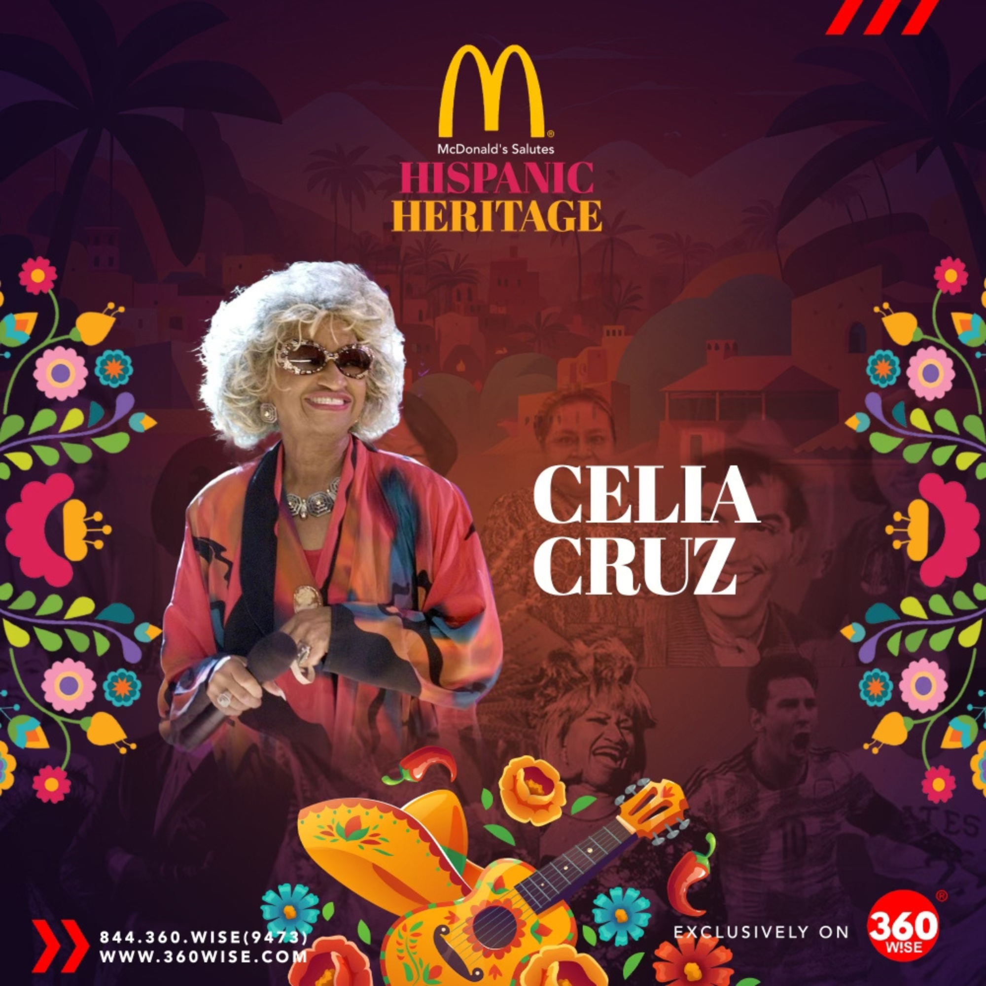 Celia Cruz - Honored by McDonald's Hispanic Heritage Month - powered by 360WiSE