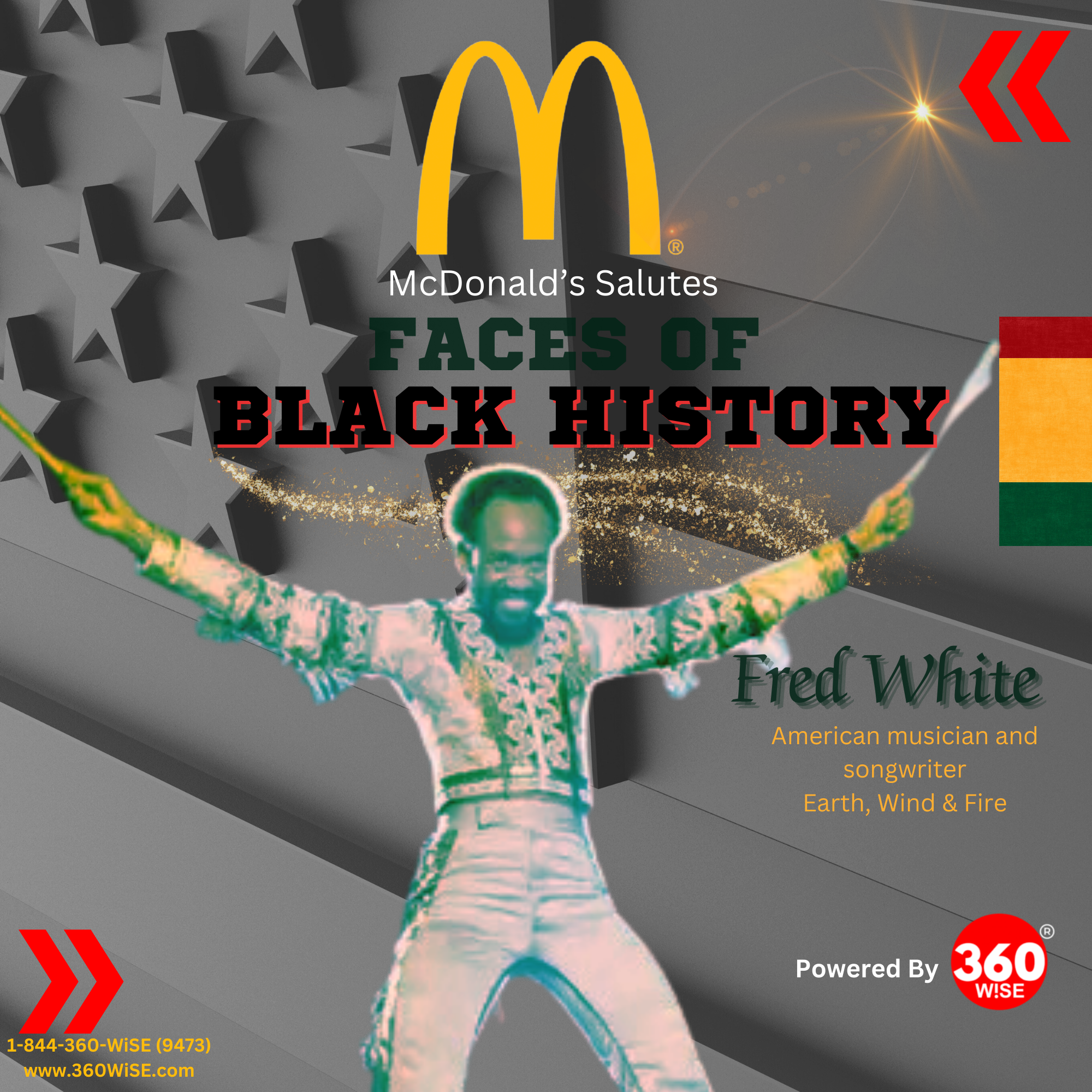 McDonald's Faces of Black History Salutes Fred White. Powered by 360WiSE