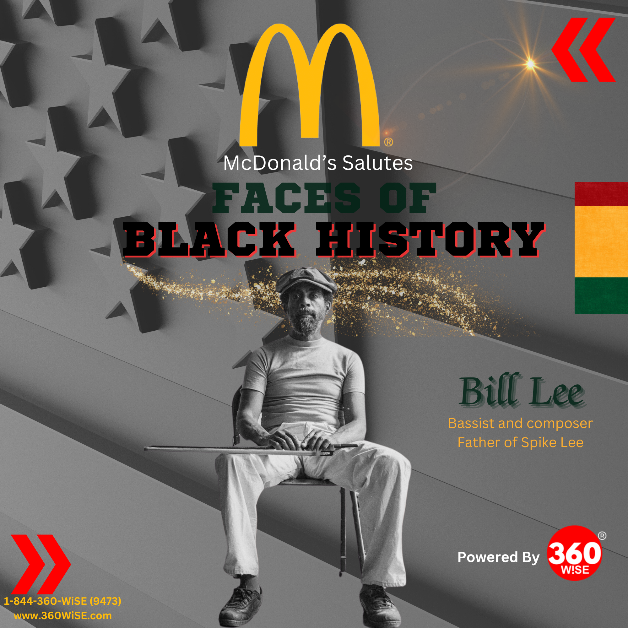 McDonald's Faces of Black History Salutes Billy Lee. Powered by 360WiSE