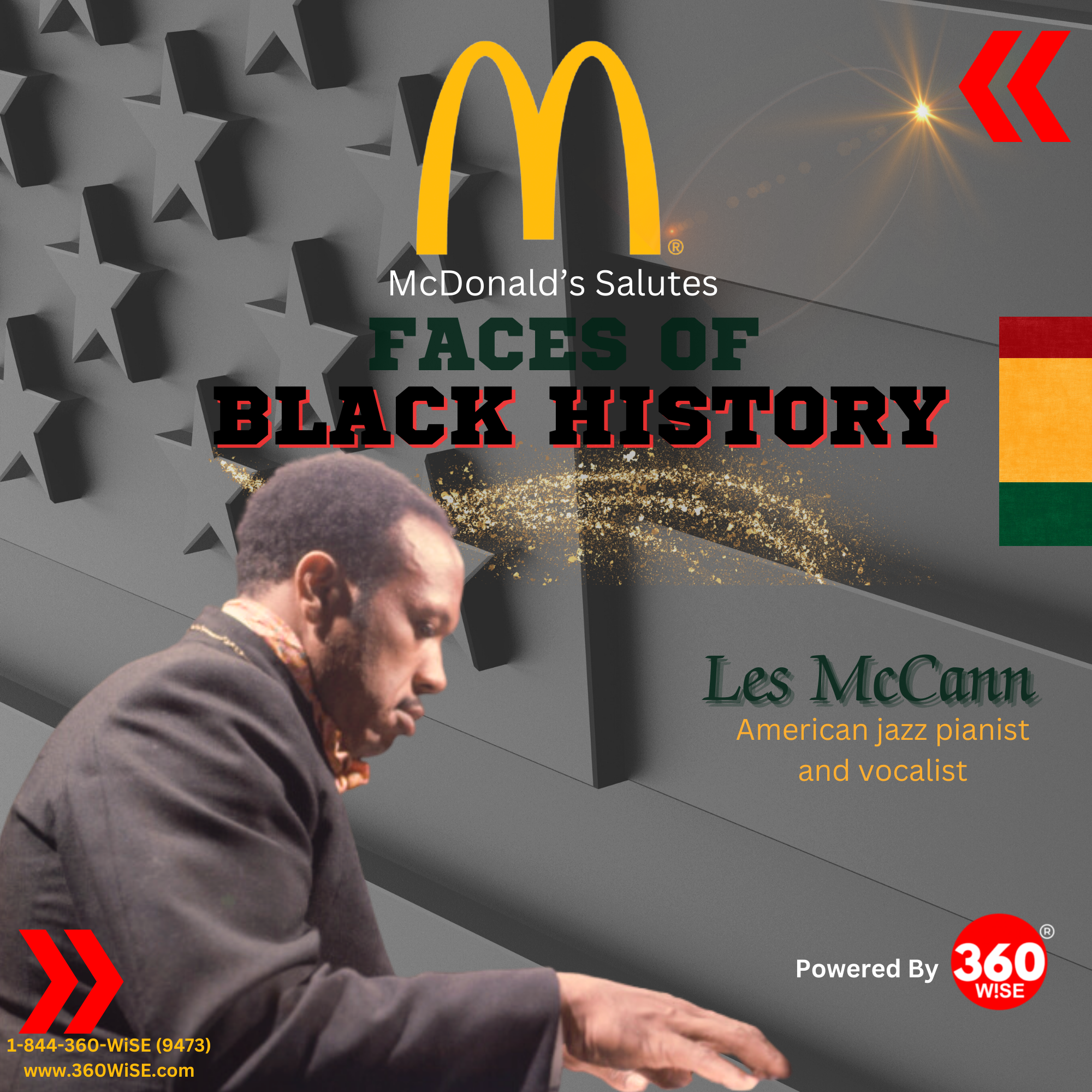 McDonald's Faces of Black History Salutes Les McCann. Powered by 360WiSE