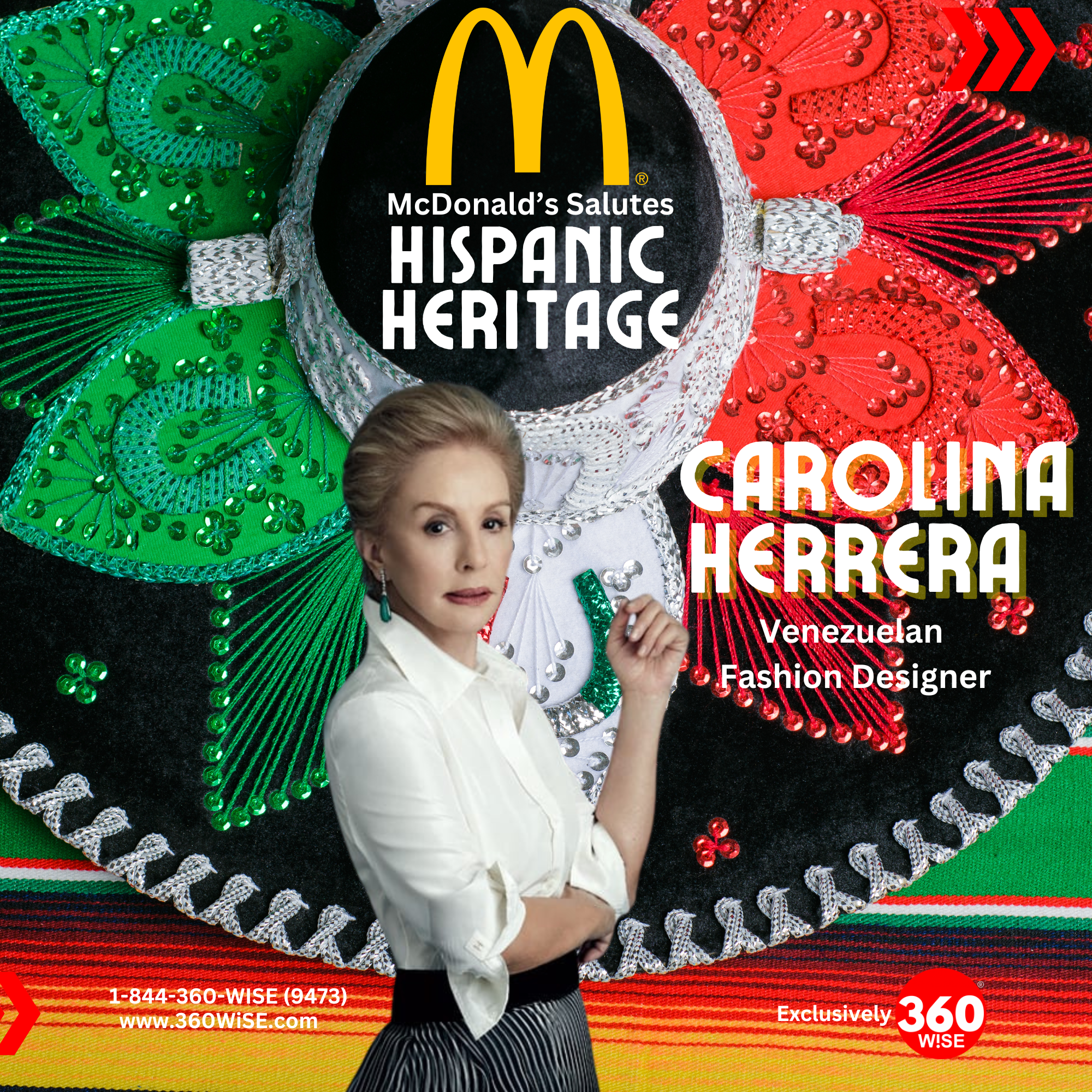 Carolina Herrera Women's International Luxury Brand of Fashion honored for Hispanic Heritage