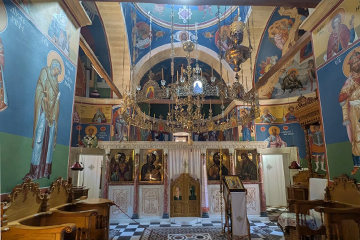 Interior of the Gouverneto Monastery Interior of the Gouverneto Monastery