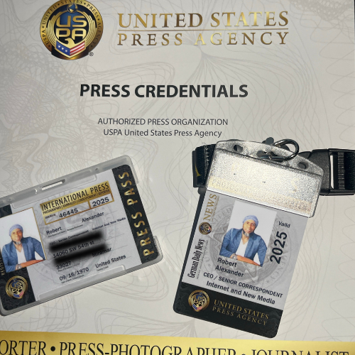 360Wise USA - INTERNATIONAL Press Badge