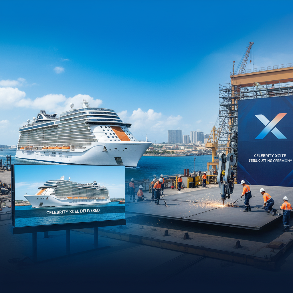 CELEBRITY CRUISES TAKES DELIVERY OF CELEBRITY XCEL AND INTRODUCES CELEBRITY XCITE 922524 4JGuSY
