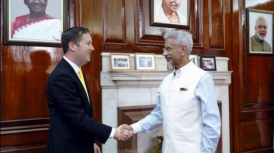 External affairs minister S Jaishankar meets Dire 1760188529524
