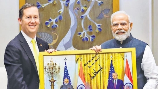 US ambassador designate Sergio Gor with Prime Mini 1760228330366 1760228347947 XqMsIp