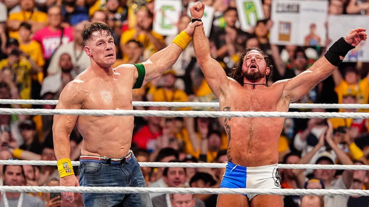 john cena aj styles wwe crown jewel cbs sports pro wrestling news today samoa joe aew wrestledream oct 15 2025 v1 jbZ56O