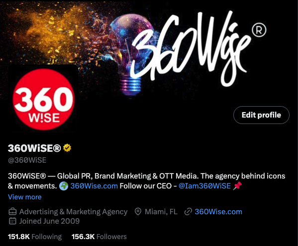 360WiSE on Twitter / X since 2009
